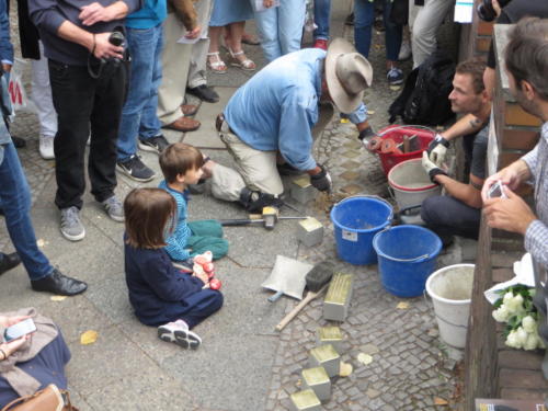 Stolpersteine2018 - Einsetzung