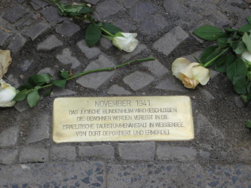 Stolpersteine2018 - mahnende Erinnerung